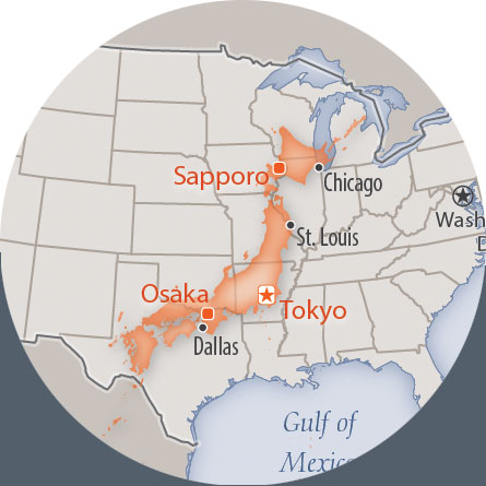 Japan comparison to United States.